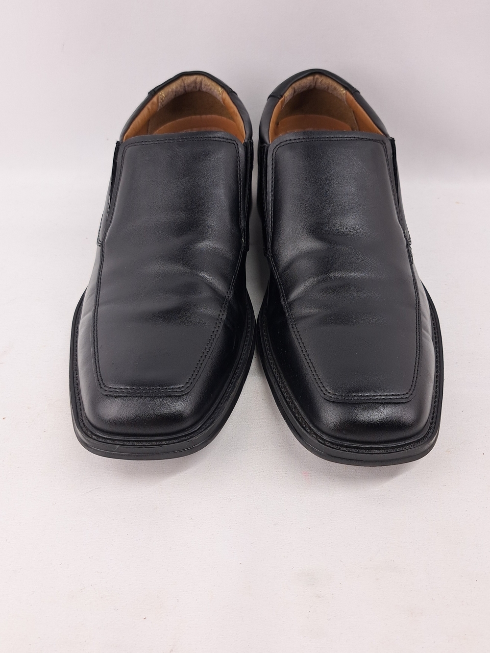 Men's Black Man Made Slip-On Dress Shoes
